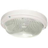 Ecola Light GX53 LED ДПП 03-18-003 светильник  Круг накладной 3*GX53 прозр стекло IP65 белый 280х280х90