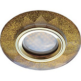  Ecola MR16 DL1654 GU5.3 Glass Стекло Круг граненый Золотой блеск / Золото 25x90