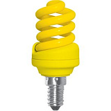 Энергосберегающая лампа  Ecola Spiral Color 12W 220V E14 Yellow Желтый 95x43