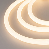 Светодиодная лента герметичная MOONLIGHT-TOP-A336-D25mm 48V Warm3000 360deg (12.5 W/m, IP65, 2835, 20m, wire x1) (Arlight, Прямой выв