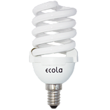 Энергосберегающая лампа  Ecola Spiral 25W Slim Full 220V E14 6400K 107x50