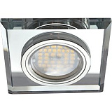  Ecola MR16 DL1651 GU5.3 Glass Стекло Квадрат скошенный край Хром / Хром 25x90x90