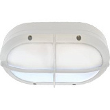 Ecola GX53 LED B4148S светильник накладной IP65 матовый Овал с решеткой алюмин. 2*GX53 Белый 215x135x65