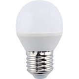 Лампа светодиодная Ecola globe   LED  8,0W G45  220V E27 2700K шар (композит) 78x45