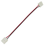 Ecola LED strip connector соед. кабель с двумя 2-х конт. зажимными разъемами 10mm 15 см. уп. 3 шт.