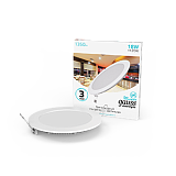 Светильник встраиваемый Gauss LED, 18W, 1350lm, 4100K, Ø225x22мм, IP20, белый