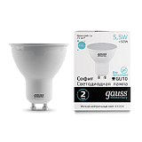 Лампа светодиодная Лампа Gauss LED Elementary MR16 GU10 5.5W 4100К 1/10/100