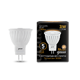 Лампа светодиодная Лампа Gauss LED D35*45 3W MR11 GU4 2700K 1/10/100