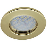  Ecola Light MR16 DL90 GU5.3 Светильник встр. плоский Золото 30x80 - 2pack