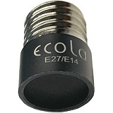 Ecola base Переходник с цоколя E27 на E14 Черный