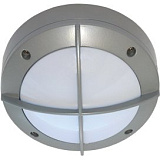 Ecola GX53 LED B4143S светильник накладной IP65 матовый Круг с решеткой алюмин. 1*GX53 Серый 145x145x65