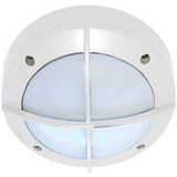 Ecola GX53 LED B4143S светильник накладной IP65 матовый Круг с решеткой алюмин. 1*GX53 Белый 145x145x65
