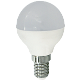 Лампа светодиодная Ecola globe   LED  5,4W G45  220V E14 4000K шар (композит) 77x45