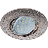  Ecola MR16 DL114 GU5.3 Светильник встр. литой поворотный Лианы Сатин-Хром 25x90