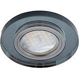  Ecola MR16 DL1650 GU5.3 Glass Стекло Круг Черный / Черный хром 25x95