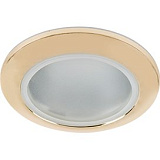  Ecola MR16 DL80 GU5.3 светильник встр. защищенный IP65 золото 32x93