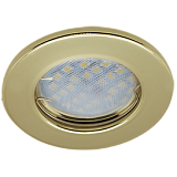  Ecola Light MR16 DL90 GU5.3 Светильник встр. плоский Золото 30x80 - 2pack