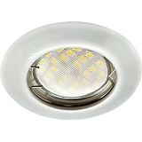  Ecola Light MR16 DL92 GU5.3 Светильник встр. выпуклый Перламутровое серебро 30x80