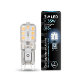 Лампа светодиодная Лампа Gauss LED G9 AC220-240V 3W 4100K пластик 1/20/200