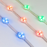 Модуль управляемый SOLEX-DMX-3535-3-12V RGB 120deg (D30x16mm, 0.75W, IP67) (Arlight, Пластик, 3 года