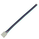 Ecola LED strip connector соед. кабель с одним 4-х конт. зажимным разъемом 10mm 15 см. уп. 3 шт.
