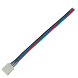 Ecola LED strip connector соед. кабель с одним 4-х конт. зажимным разъемом 10mm 15 см. уп. 3 шт.