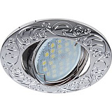  Ecola MR16 DL114 GU5.3 Светильник встр. литой поворотный Лианы Хром 25x90