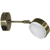 Ecola GX53 FT4173 cветильник поворотный на среднем кроншт. черненая бронза 210x80