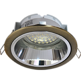  Ecola GX53 H2R Downlight светильник встраив. с рефлектором черненая бронза (antique brass) 58x125