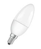 Лампа светодиодная LS CLB40 5,4W/830 230V FR E14 10X1 105х35