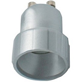 Ecola base Переходник с цоколя GU10 на E14 Серебряный