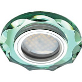  Ecola MR16 DL1653 GU5.3 Glass Стекло Круг с вогнутыми гранями Изумруд / Хром 25x90