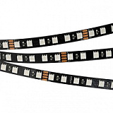 Светодиодная лента RT 2-5000 24V RGB 3X (5060, 420 LED, BLACK) (Arlight, 21 Вт/м, IP20)