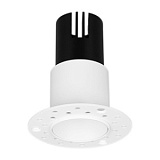 Светильник MS-INVISIO-TRIMLESS-R55-15W Warm3000 (WH-WH, 36 deg, 230V) (Arlight, IP54 Металл, 5 лет)