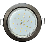  Ecola GX53 H4 светильник встраив. без рефл.  Черный хром 38x106 - 2pack