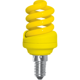 Энергосберегающая лампа  Ecola Spiral Color 12W 220V E14 Yellow Желтый 95x43