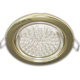  Ecola GX53 H4 Downlight without reflector_gold (светильник) 38x106 - 10 pack