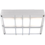 Ecola GX53 LED B4158S светильник накладной IP65 матовый Прямоугольник с решеткой алюмин. 2*GX53 Белый 215x135x65