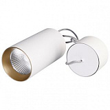 Светильник подвесной SP-POLO-R85-2-15W Day White 40deg (White, Gold Ring) (Arlight, IP20 Металл, 3 года)