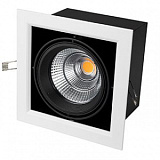 Светильник CL-KARDAN-S190x190-25W Warm3000 (WH-BK, 30 deg) (Arlight, IP20 Металл, 3 года)