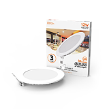 Светильник встраиваемый Gauss LED, 12W, 800lm, 2700K, Ø170x22мм, IP20, белый