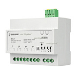 INTELLIGENT ARLIGHT Релейный модуль DALI-704-SW-DIN (BUS, 4х16A) (IARL, IP20 Пластик, 3 года)