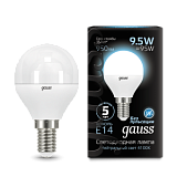 Лампа светодиодная Лампа Gauss LED Globe E27 9.5W 4100K