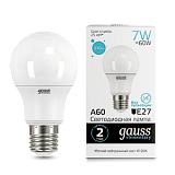 Лампа светодиодная Gauss LED Elementary Globe A60 7Вт E27 4100К 23227A