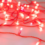 Светодиодная гирлянда ARD-STRING-CLASSIC-10000-RED-100LED-MILK-FLASH Red (230V, 7W) (Ardecoled, IP65
