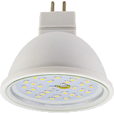 Лампа светодиодная Ecola MR16   LED  5,4W 220V GU5.3  4200K прозрачное стекло (композит) 48x50