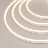 Светодиодная лента герметичная MOONLIGHT-SIDE-A120-06x12mm 24V Warm2700 (9.6 W/m, IP65, 5m, wire x2) (Arlight, -)