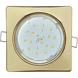 Ecola GX53 H4 Square open edge квадратный Золото с открытым краем 106x41