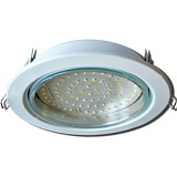 Ecola GX70-H5 светильник белый встр. без рефл. 53x151