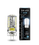 Лампа светодиодная Лампа Gauss LED G4 AC185-265V 3W 4100K 1/20/200